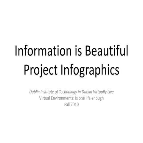 Information is Beautiful Project Infographics