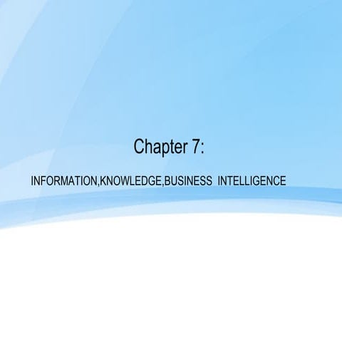 Information,Knowledge,Business intelligence