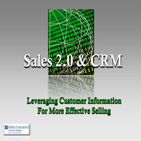 Information Leveraging & Sales 2.0