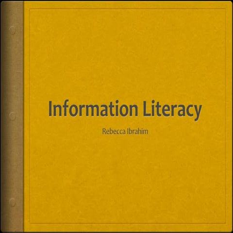 Information literacy