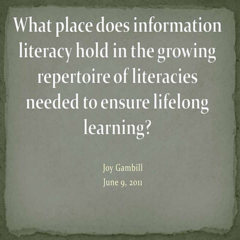 Information literacy