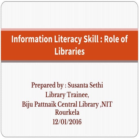 Information literacy skill