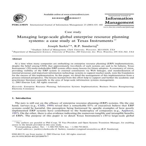 Information management