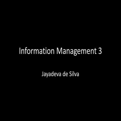 Information management 3