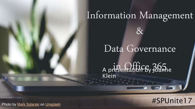 Information management and data governance in Office 365