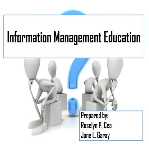 Information management education