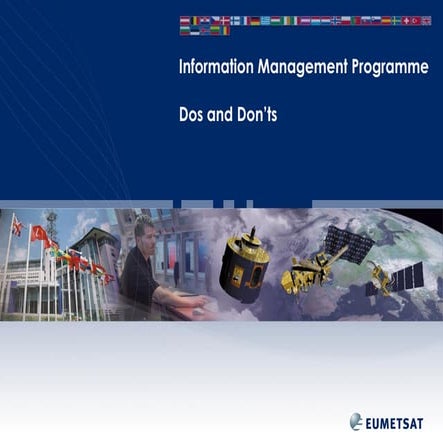Information management programme dos and don'ts