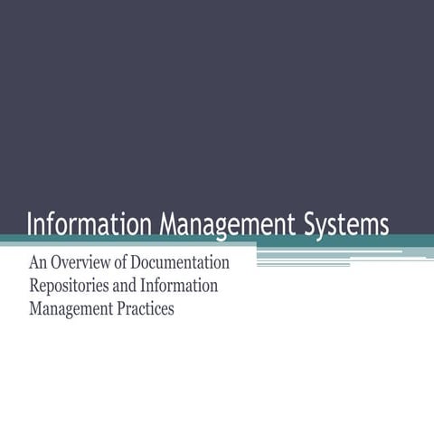Information management systems
