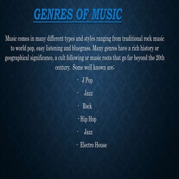Information on genre11