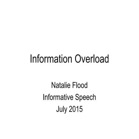 Information overload | PPT
