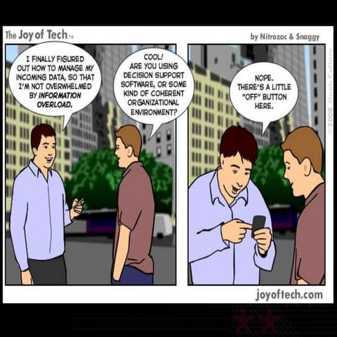 Effectiveness Vs Efficiency: Practical ways for dealing with Information Over...