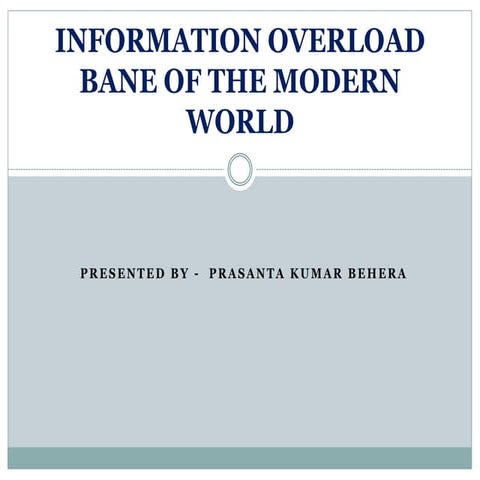 Stunning Information Overload In The Modern World image