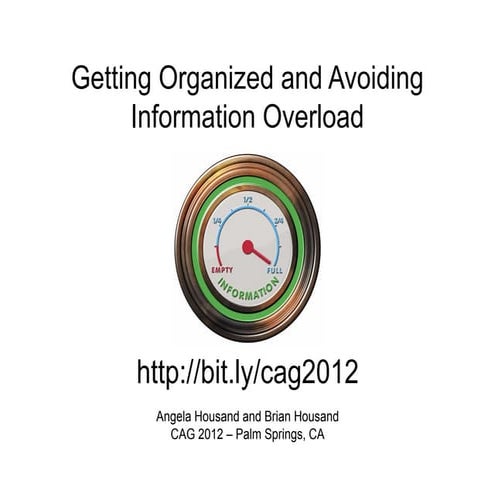 Information Overload CAG 2012