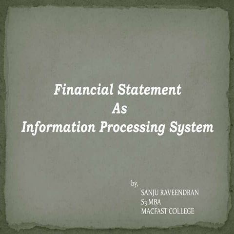Information processing system | PPT