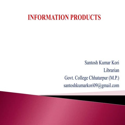 Information Productions