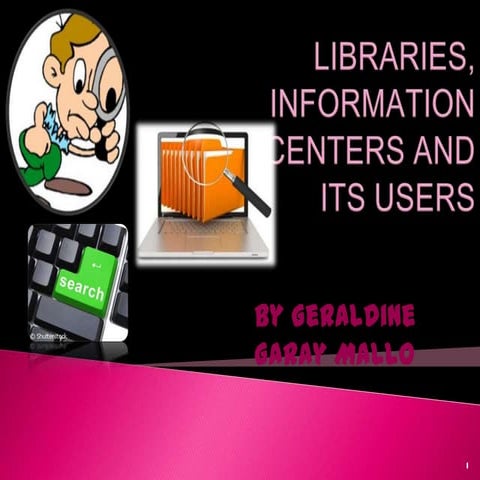 CATEGORIES OF USERS & THEIR NEEDS (IN CONTEXT OF LIBRARY) | PPTX