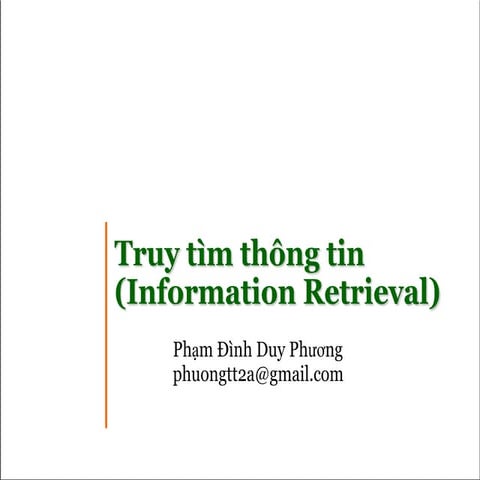 Information Retrieval