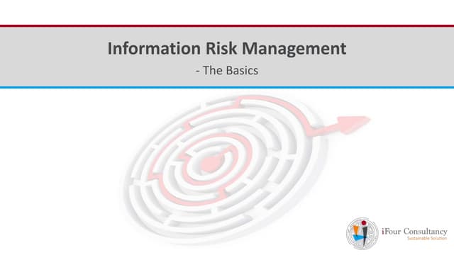 Information risk management