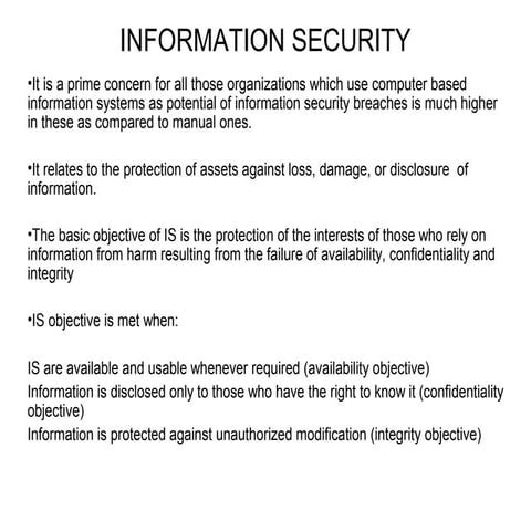 Information security
