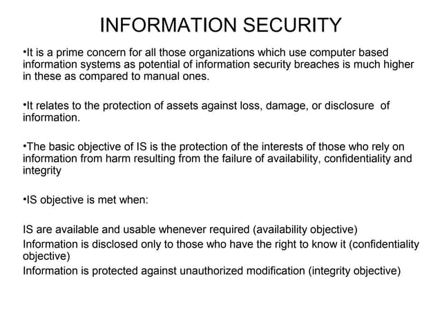 Information security