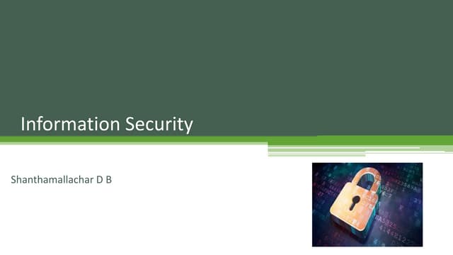Information security