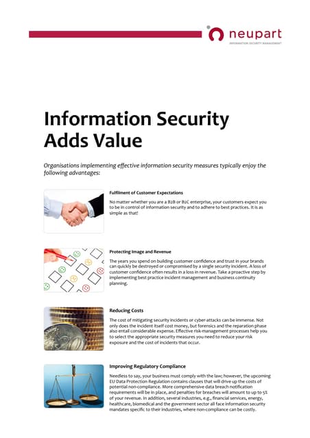 Information security adds value