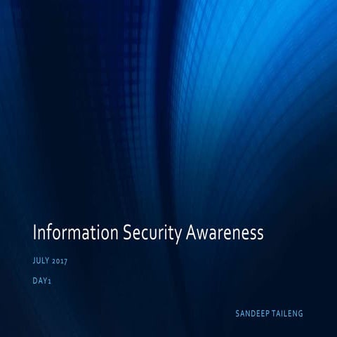 Information security awareness training