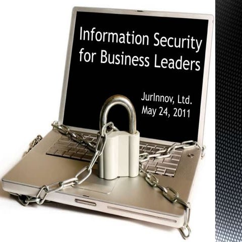 Information Security for Business Leaders - Eric Vanderburg - JurInnov