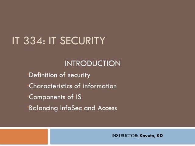 Information Security introduction and management.pptx