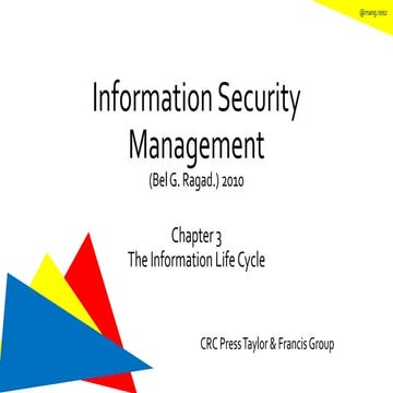 Information security management (bel g. ragad)
