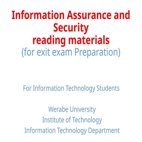 EBRE TABOR UNIVERSITY Gafat Institute of Technology Department of Information...