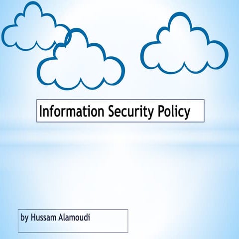 Information security policy