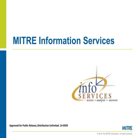 MITRE's Information Services 2014