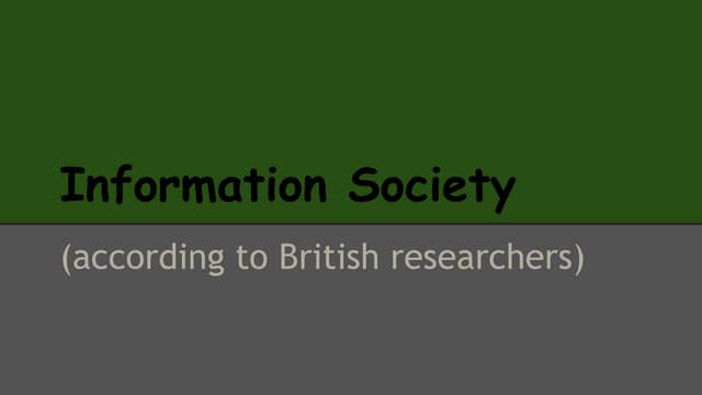 Information society