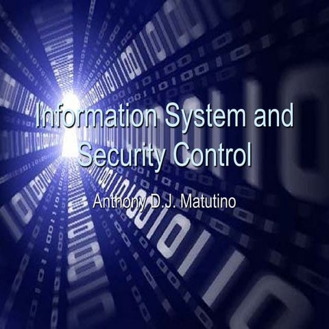 Information system and security control