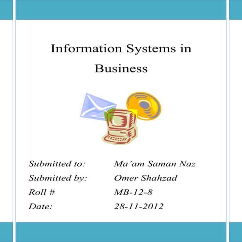 Information system in business assignment | DOCX