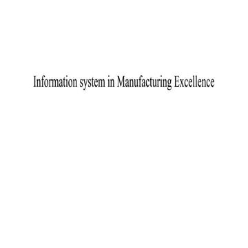 Information system in Manufacturing excellence.pptx