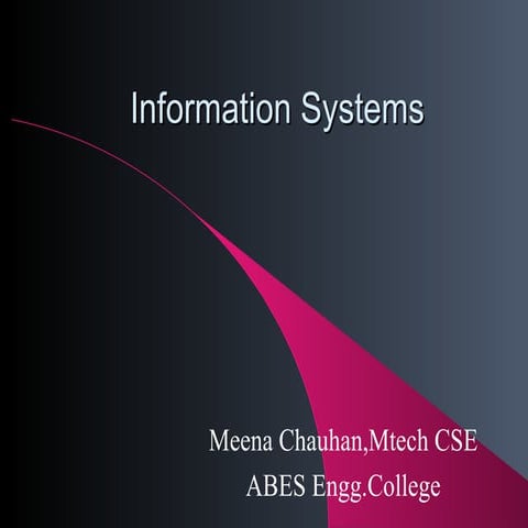 Information systems | PPT