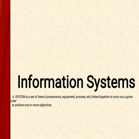 Information systems | PPT