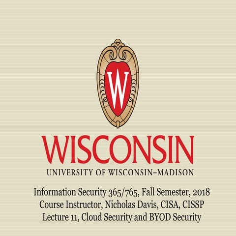 Information systems 365 - Cloud and BYOD Security