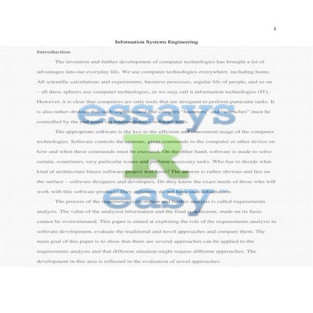 Information systems engineering