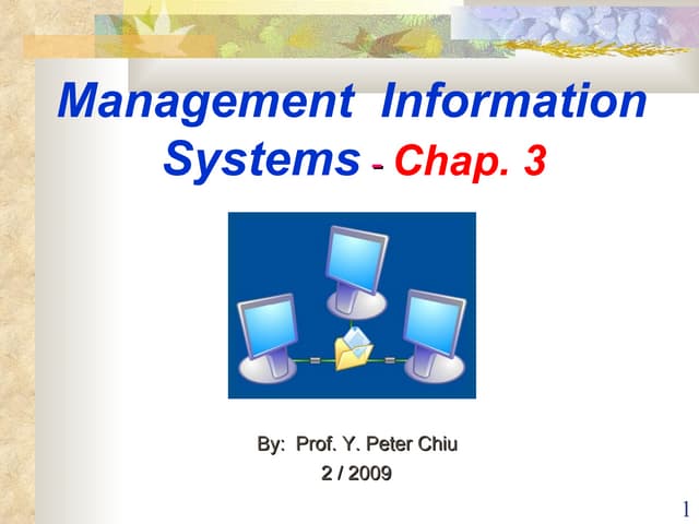 Information systems, organizations, management, and strategy