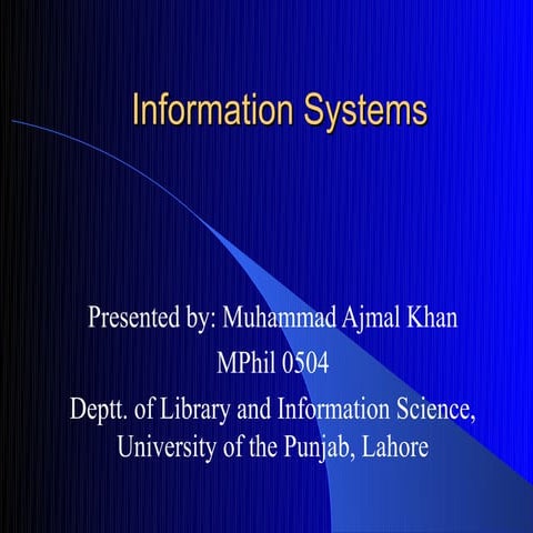 Information systemspresentationfinal