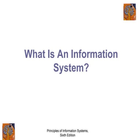 Lecture #1 - Introduction to Information System