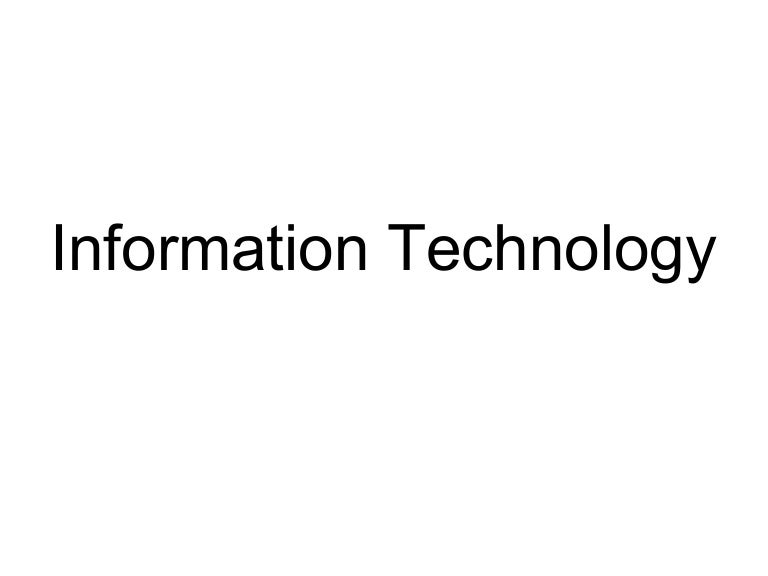 information technology information