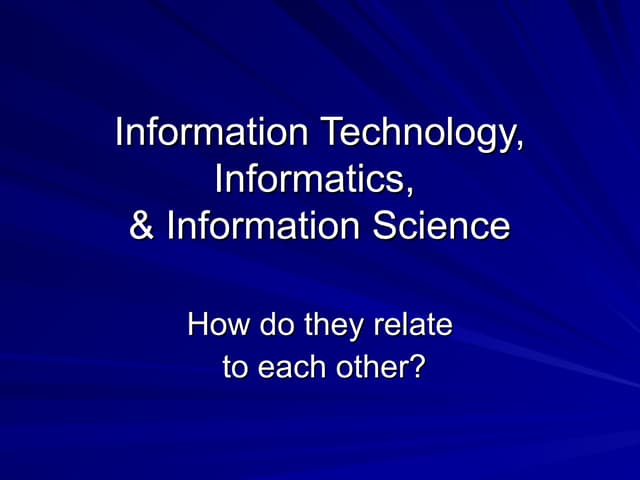 Information Technology information technology.ppt