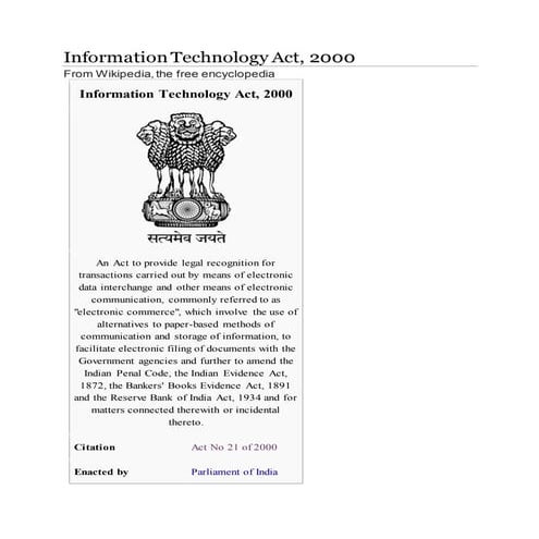Information technology act