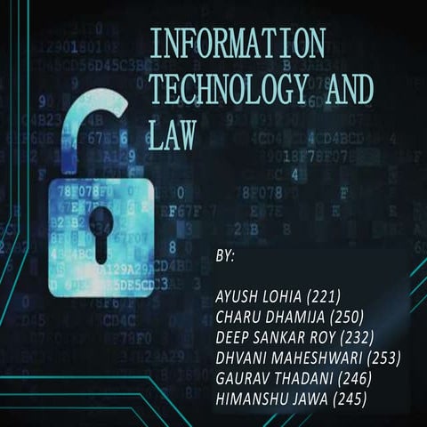 Information technology and law and trai