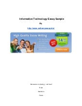 Technology essays