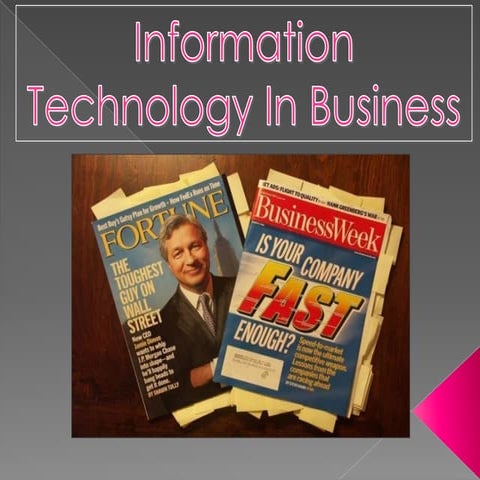 Information Technology In Business
